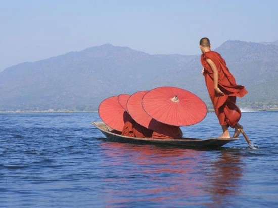 Inle Lake 2nd largest lake in Myanman Souther Shan State