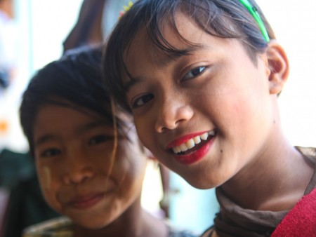 young girl around yangoon