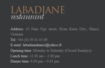 La Badiane Restaurant